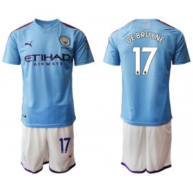 Manchester City Fodboldtrøjer DE BRUYNE 17 Børn Hjemmebanesæt 2019/20 Kort ærmer